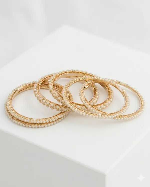 Elegant_White_Pearl_Moti_Bangle_Set_for_Women_(Set_of_6)_Gold_Plated_Beaded_Kada_Bracelet_Stack_Traditional_Ethnic_Jewellery_Wedding_Party_Festive_Wear