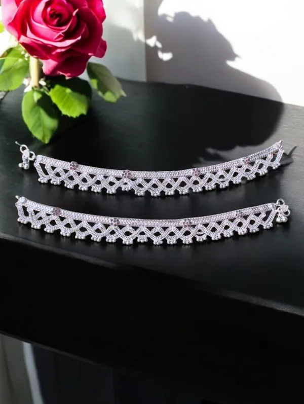 White_Metal_Silver_Plated_Payal_Anklet_for_Women_&_Girls_Anklets_Kolusu_Payal