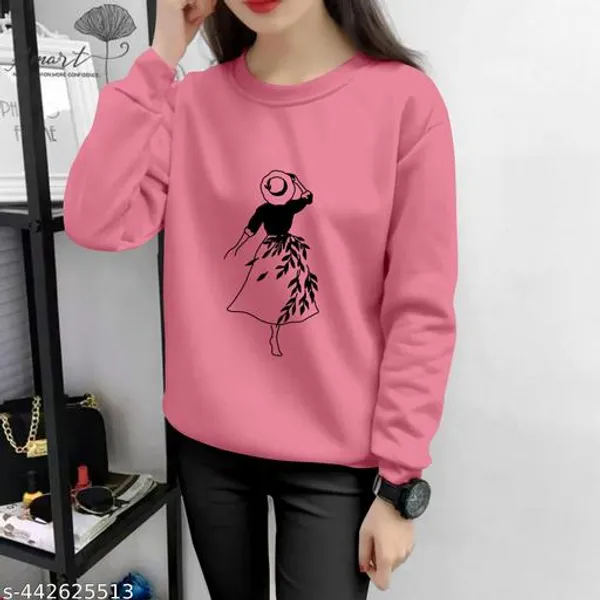Pink_Stylish_Sweatshirt_For_Women
