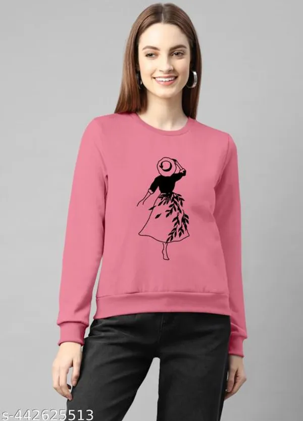 Pink_Stylish_Sweatshirt_For_Women
