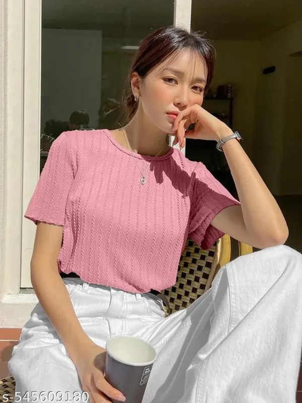 Pink_Party_Wear_Korean_Tshirt_For_Women