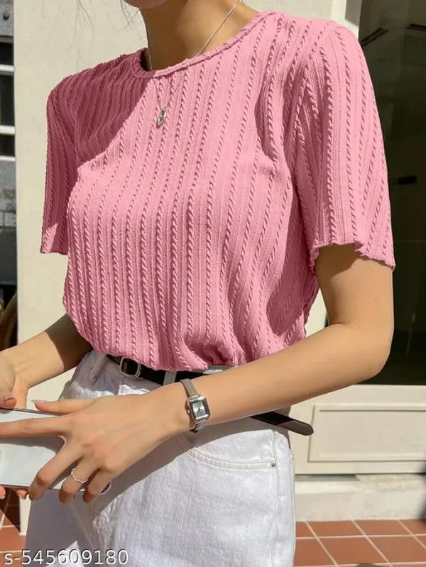 Pink_Party_Wear_Korean_Tshirt_For_Women