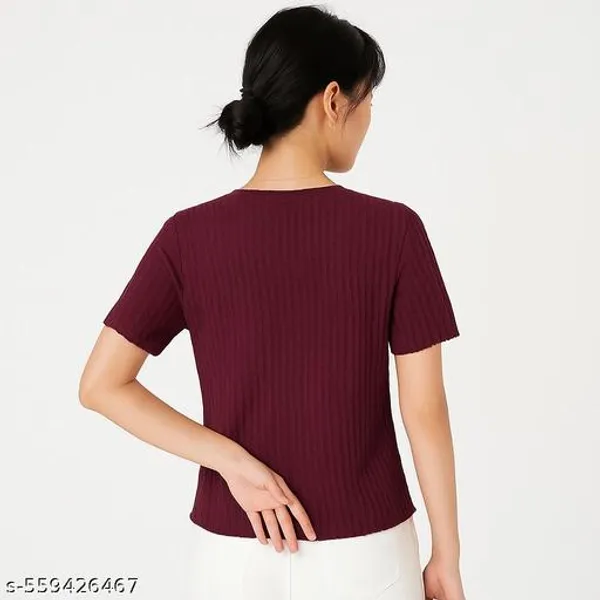 Maroon_Classic_T_Shirt_For_Women