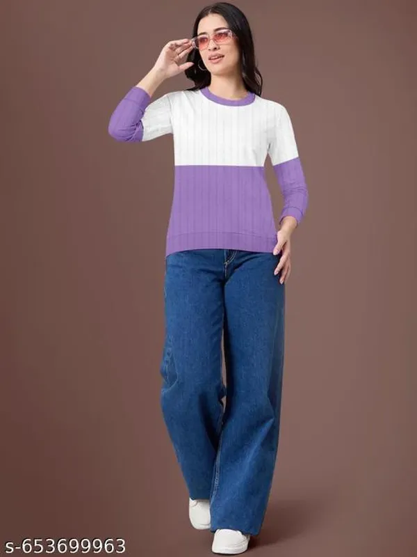 Purple_And_White_Trendy_Sweatshirt_For_Women