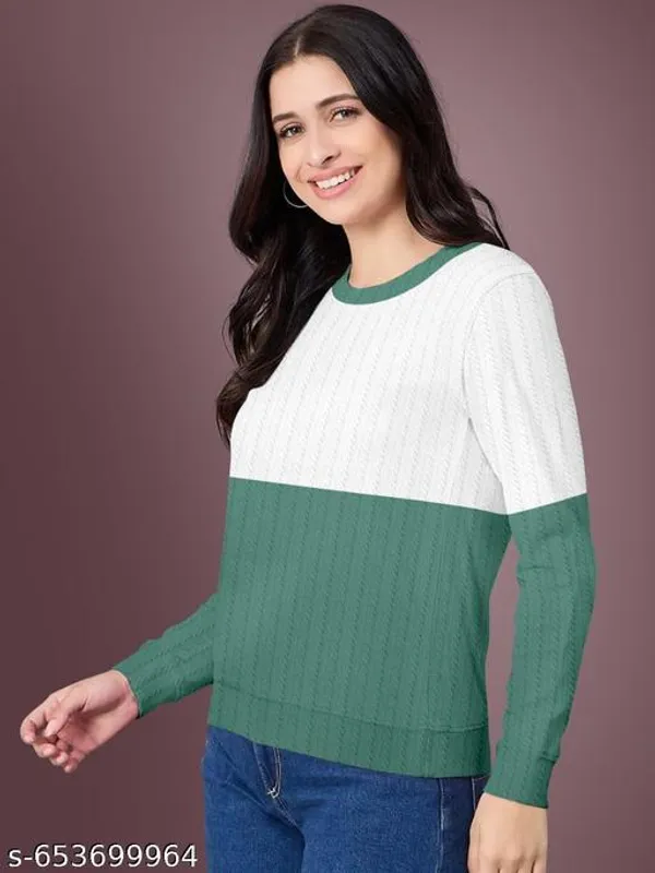 Green_And_White_Trendy_Women_Sweatshirt