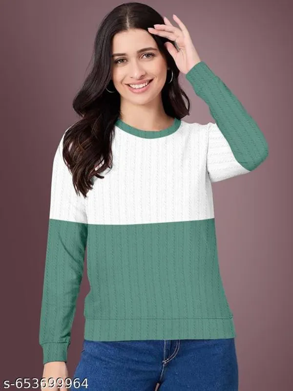 Green_And_White_Trendy_Women_Sweatshirt