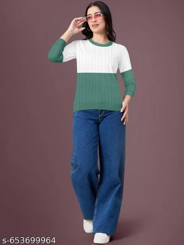Green_And_White_Trendy_Women_Sweatshirt