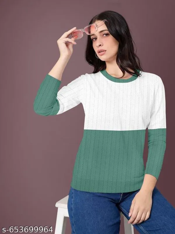 Green_And_White_Trendy_Women_Sweatshirt