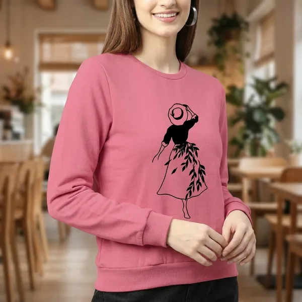 Pink_Stylish_Sweatshirt_For_Women