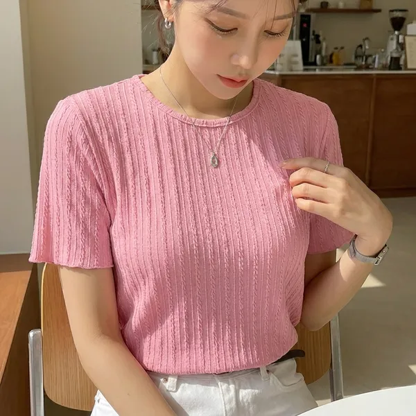 Pink_Party_Wear_Korean_Tshirt_For_Women