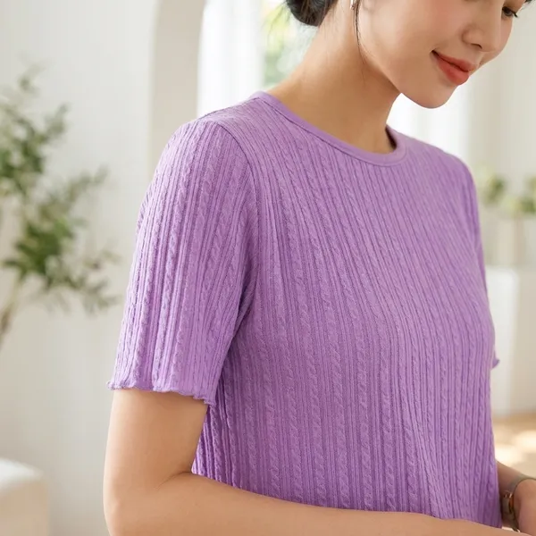 Purple_Classic_T_Shirt_For_Women
