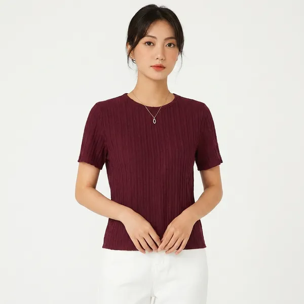 Maroon_Classic_T_Shirt_For_Women