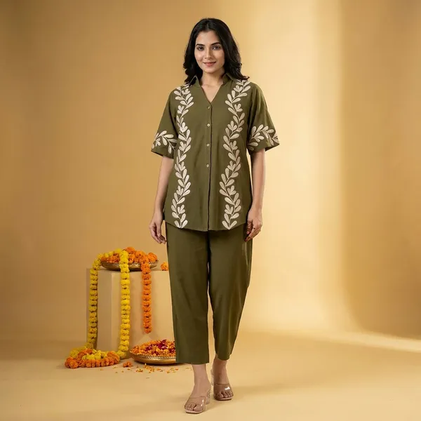 Olive_Green_Embroidered_Co-ord_Set_for_Women