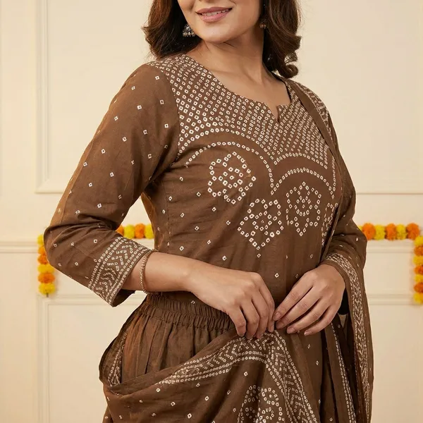 Brown_Embellished_Ethnic_Suit_Set_with_Dupatta