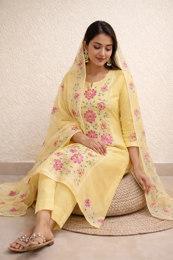 Kotadoria_Yellow_Cotton_Blend_Unstitched_Dress_Material_For_Women