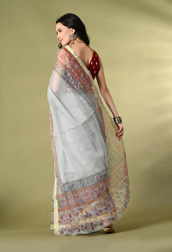Kotadoria_Slate_Blue_Red_Cotton_Saree_For_Women