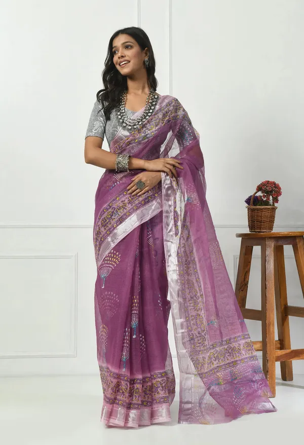 Kotadoria_Lavender_Cotton_Saree_For_Women