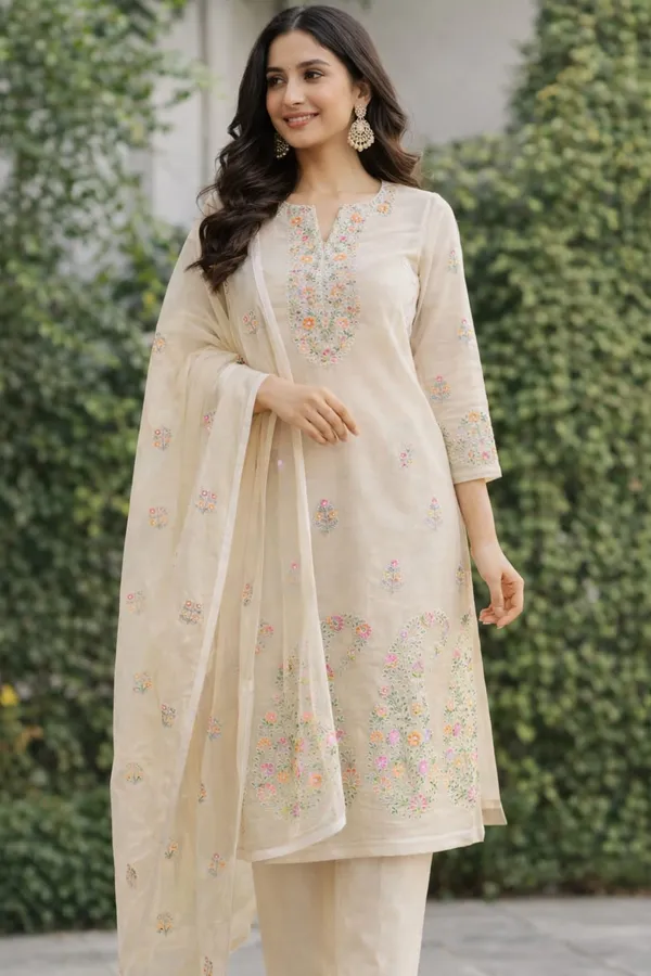 Kotadoria_Cream_Cotton_Unstitched_Dress_Material_For_Women