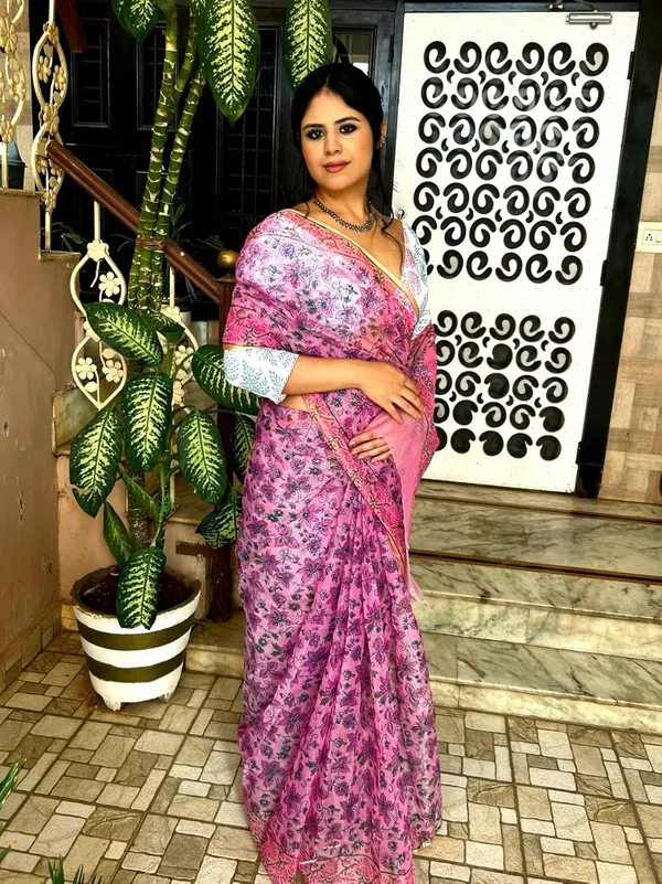 Kotadoria_Pink_Cotton_Saree_For_Women