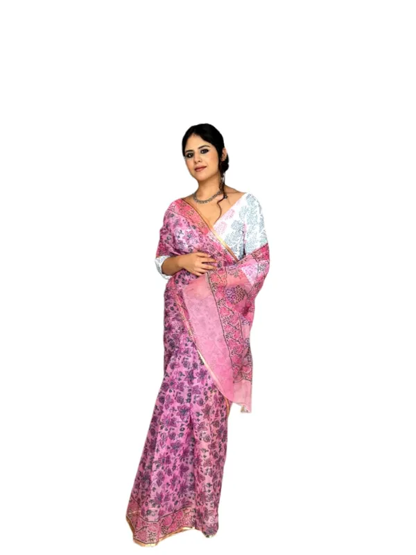 Kotadoria_Pink_Cotton_Saree_For_Women
