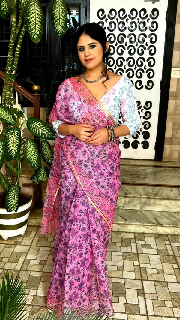 Kotadoria_Pink_Cotton_Saree_For_Women