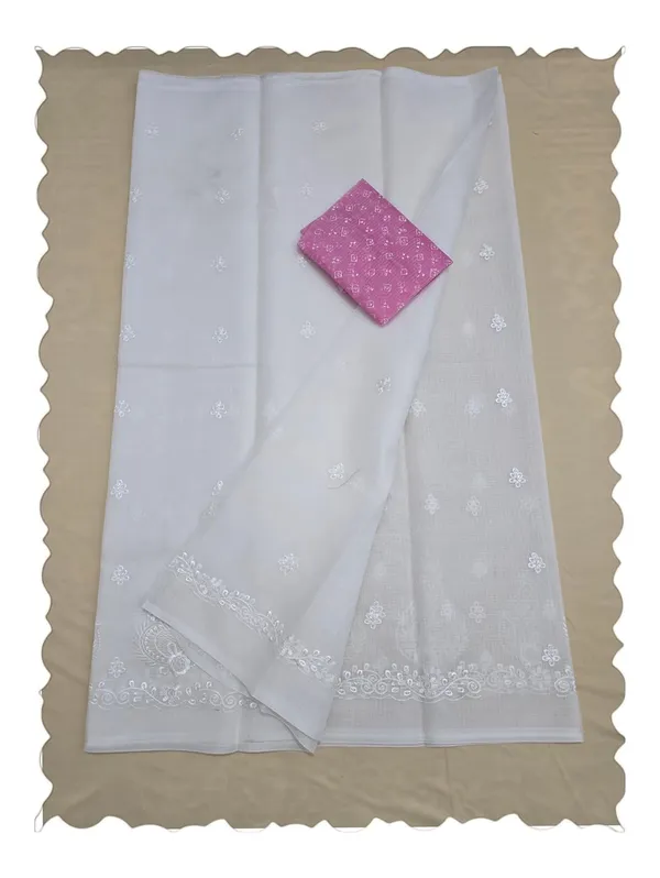 Kotadoria_White_Kota_Doria_Pure_Cotton_Chikankari_Saree_For_Women