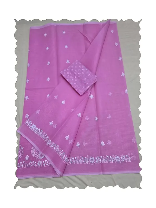 Kotadoria_Pink_Kota_Doria_Pure_Cotton_Chikankari_Saree_For_Women