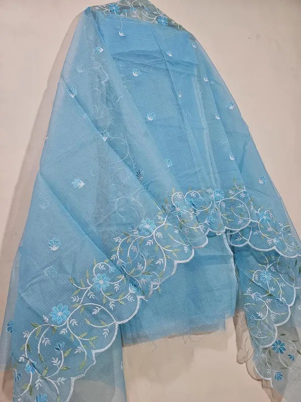 Kotadoria_Blue_Cotton_Blend_Kota_Doria_Unstitched_Dress_Material_For_Women