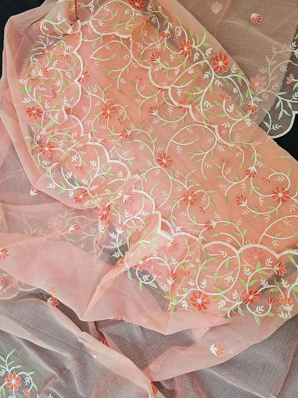 Kotadoria_Peach_Cotton_Blend_Unstitched_Dress_Material_For_Women
