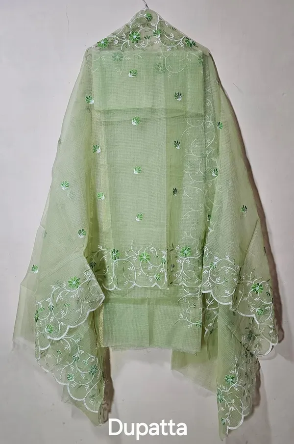 Kotadoria_Pista_Green_Cotton_Blend_Unstitched_Dress_Material_For_Women