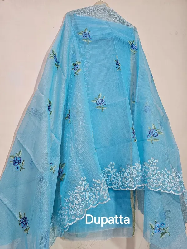 Kotadoria_Sky_Blue_Cotton_Blend_Unstitched_Dress_Material_For_Women