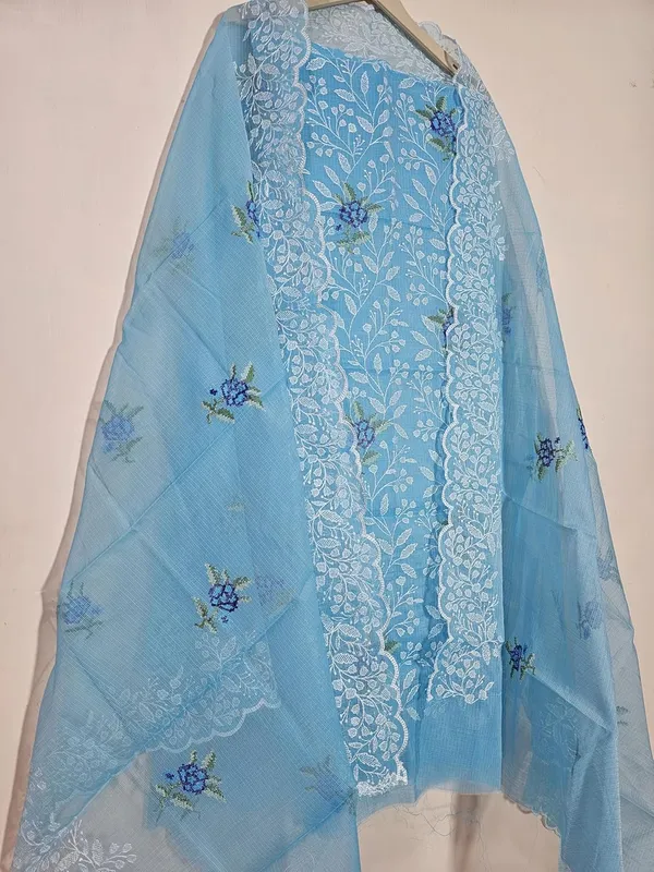 Kotadoria_Sky_Blue_Cotton_Blend_Unstitched_Dress_Material_For_Women