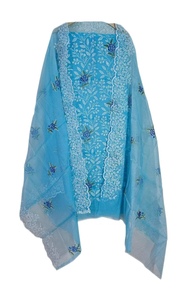 Kotadoria_Sky_Blue_Cotton_Blend_Unstitched_Dress_Material_For_Women