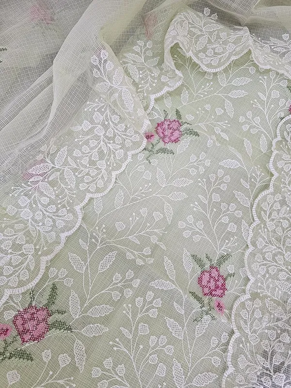 Kotadoria_Pista_Green_Cotton_Blend_Unstitched_Dress_Material_For_Women