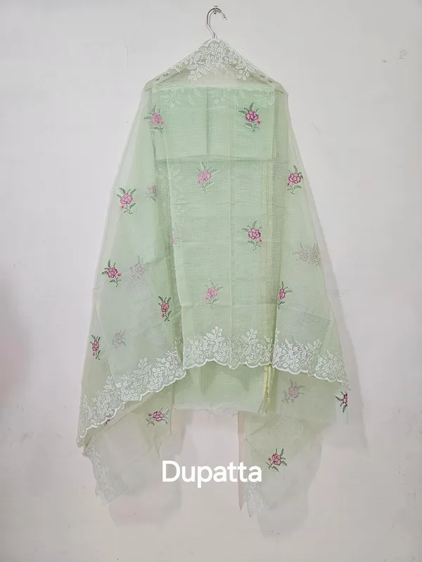 Kotadoria_Pista_Green_Cotton_Blend_Unstitched_Dress_Material_For_Women