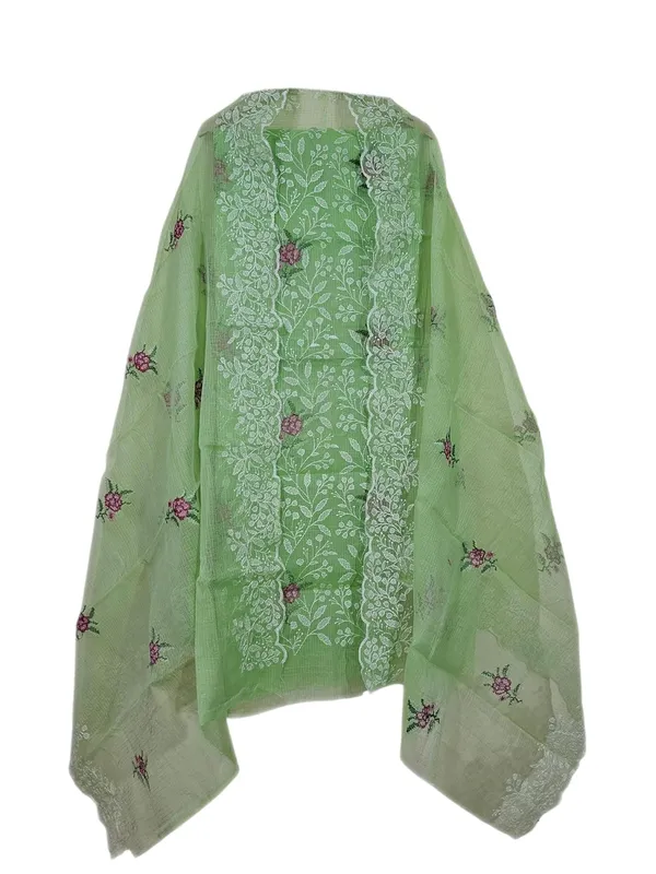 Kotadoria_Green_Cotton_Blend_Unstitched_Dress_Material_For_Women
