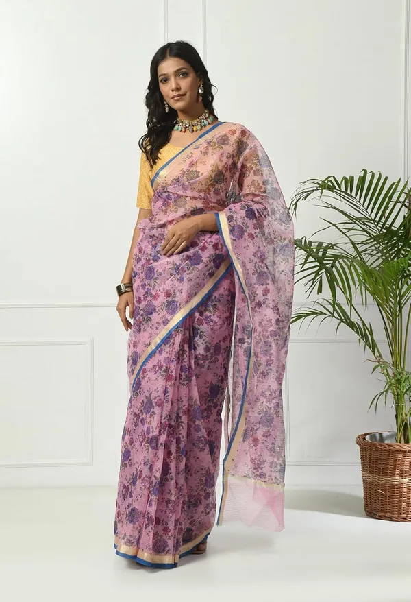 Kotadoria_Purple_Cotton_Saree_For_Women