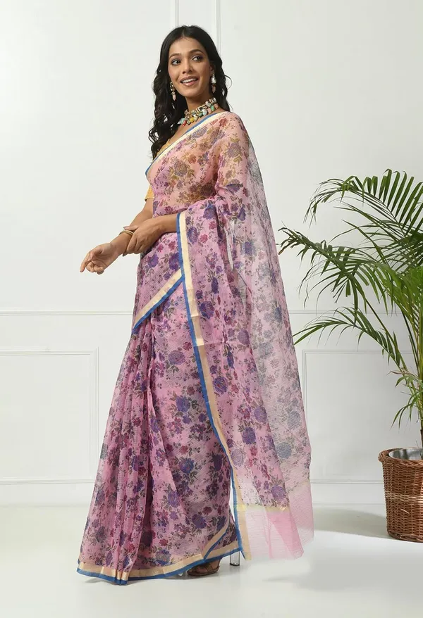Kotadoria_Purple_Cotton_Saree_For_Women