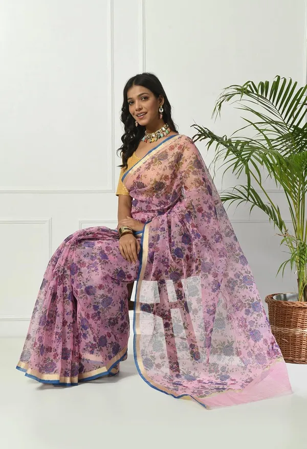Kotadoria_Purple_Cotton_Saree_For_Women