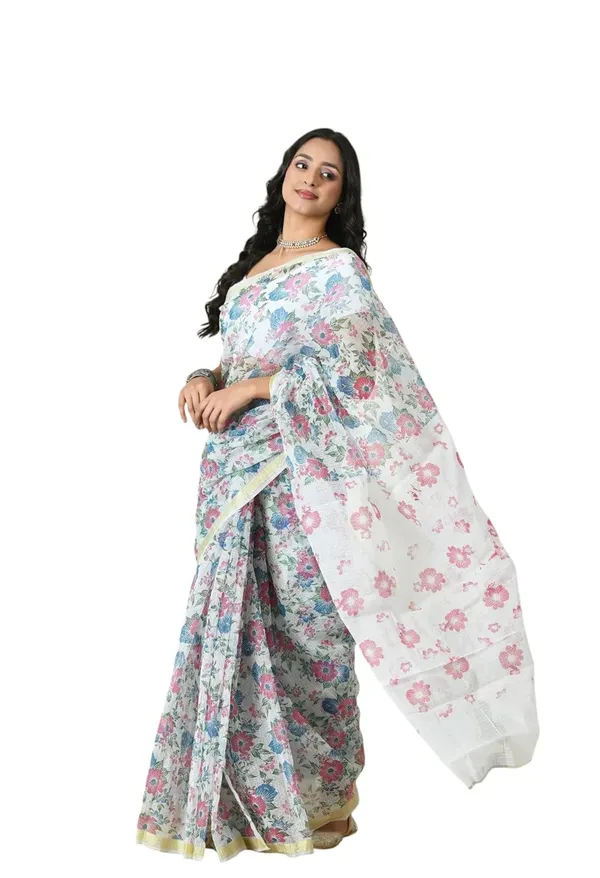 Kotadoria_White_Cotton_Saree_For_Women