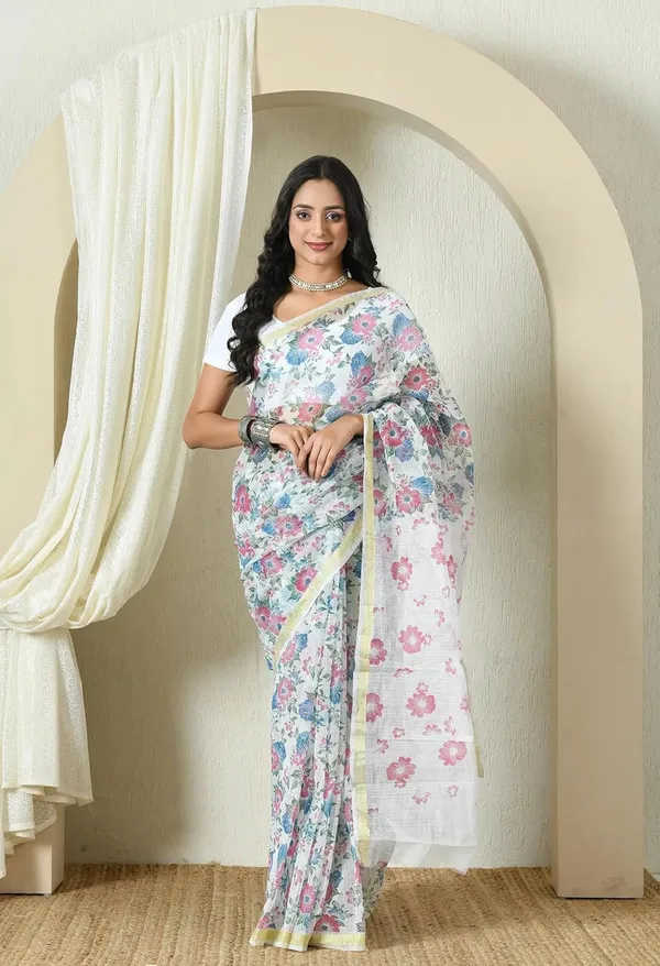 Kotadoria_White_Cotton_Saree_For_Women