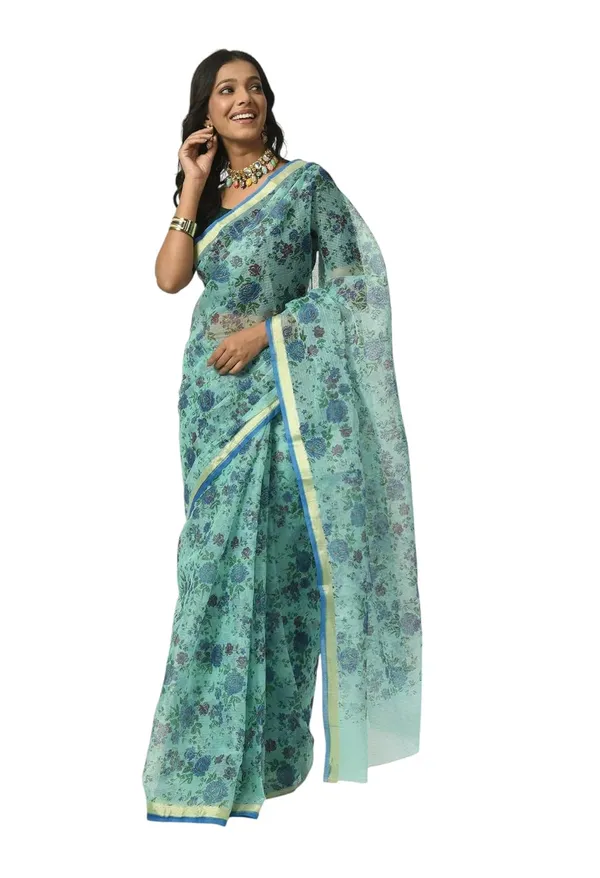Kotadoria_Firozi_Cotton_Saree_For_Women