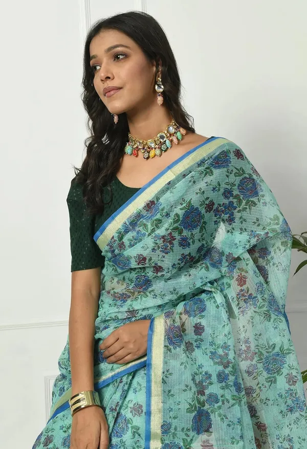 Kotadoria_Firozi_Cotton_Saree_For_Women