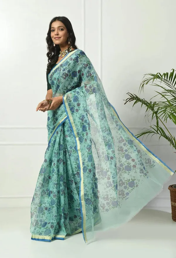 Kotadoria_Firozi_Cotton_Saree_For_Women
