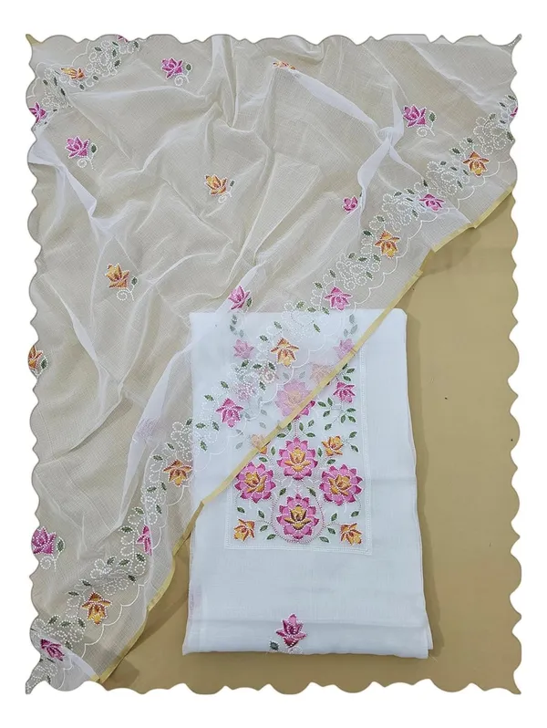 Kotadoria_White_Cotton_Blend_Unstitched_Dress_Material_For_Women