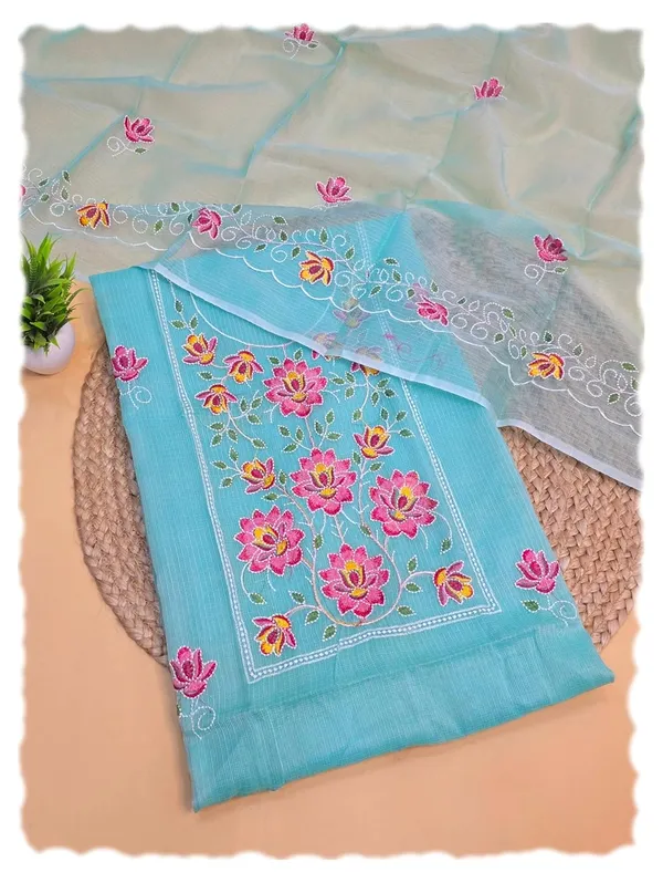 Kotadoria_Blue_Cotton_Blend_Unstitched_Dress_Material_For_Women