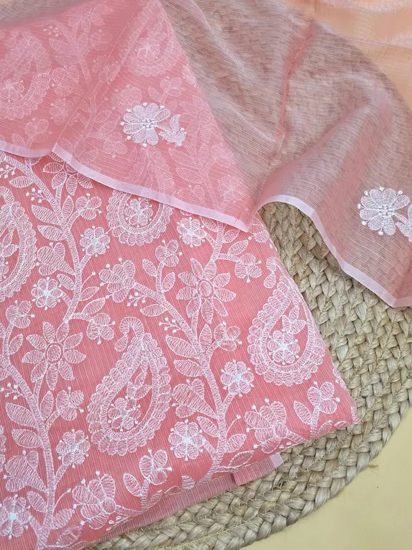 Kotadoria_Peach_Cotton_Blend_Unstitched_Dress_Material_For_Women