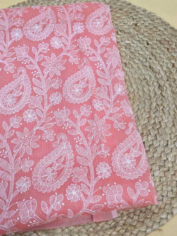 Kotadoria_Peach_Cotton_Blend_Unstitched_Dress_Material_For_Women