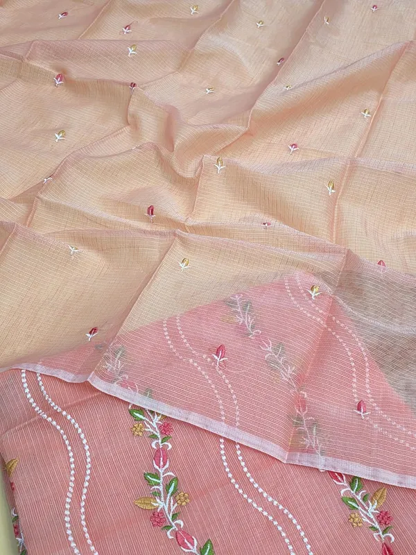 Kotadoria_Peach_Cotton_Blend_Unstitched_Dress_Material_For_Women
