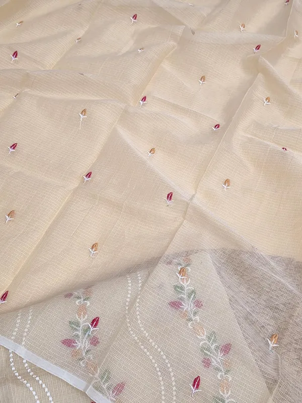 Kotadoria_Cream_Cotton_Blend_Unstitched_Dress_Material_For_Women